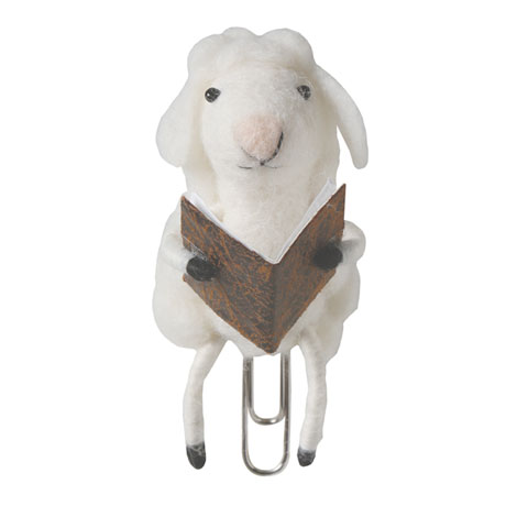 Product image for Felted Wool Animal Clip-On Bookmarks