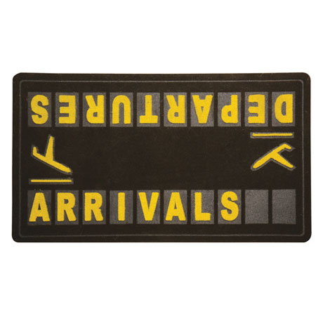 Departures and Arrivals Doormat