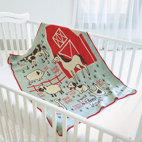 Product image for Farm Babies Throw