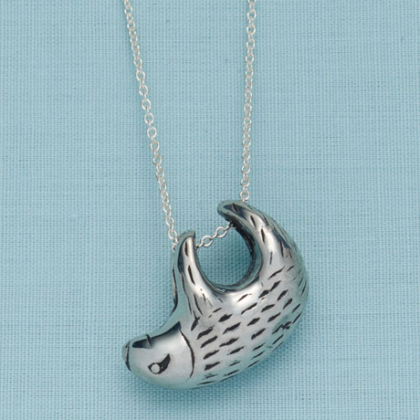 Product image for Adjustable Sloth Pendant Necklace