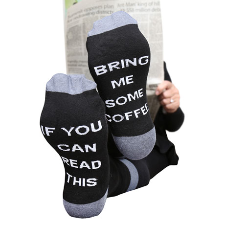 'If You Can Read This' - Hidden Message Socks