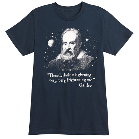 Product image for Galileo Science Quote T-Shirt