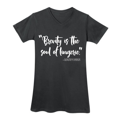 Product image for Brevity Is the Soul of Lingerie Nightshirt