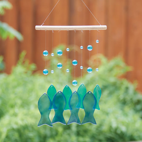 Glass Fish Wind Chime