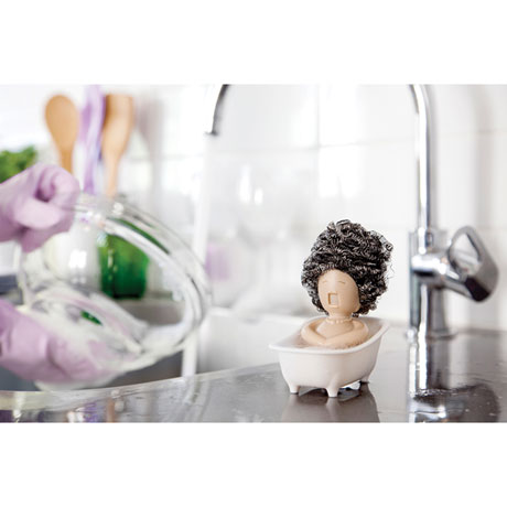 Product image for Soap Opera Dish Scrubber Holder for Kitchen Sink