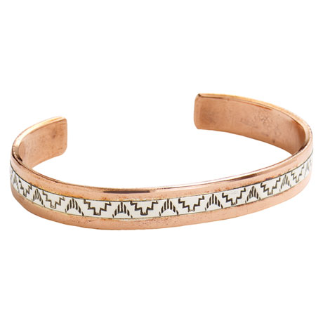 Navajo Copper and Silver Bracelet