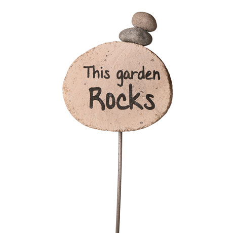 Product image for This Garden Rocks Garden Stake