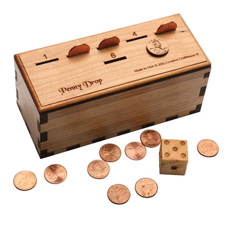 Wood Penny Drop Game