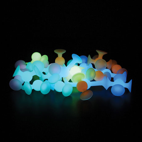 Squigz Glow-In-The-Dark 24 piece Set - Fat Brain Toys