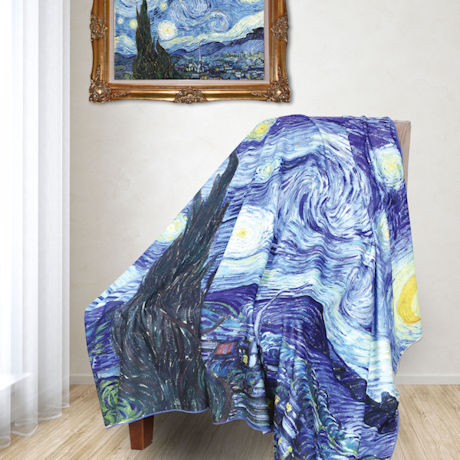 Van Gogh Starry Night Throw Blanket
