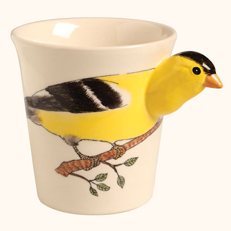 Hand Painted Songbird Mugs