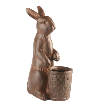 Product image for Rabbit with Basket Planter