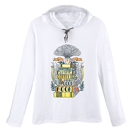 Product image for Happiness Ladies' Hooded T-shirt