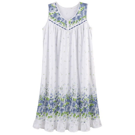 Blue Wildflowers Nightgown