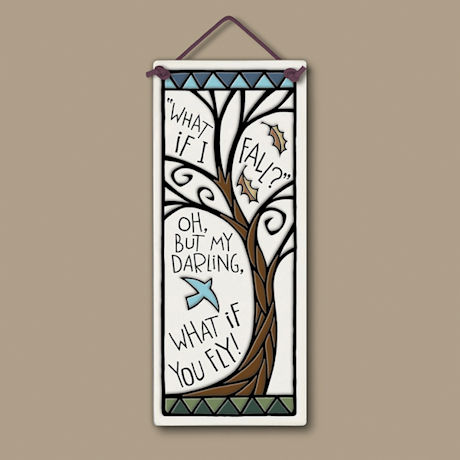 Product image for But What If You Fly? Ceramic Plaque