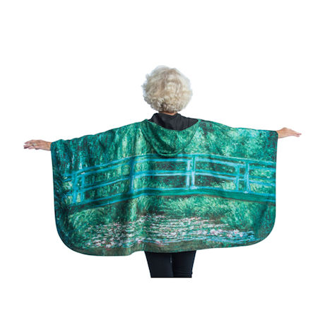 Product image for Monet Water Lily Reversible Rain Cape