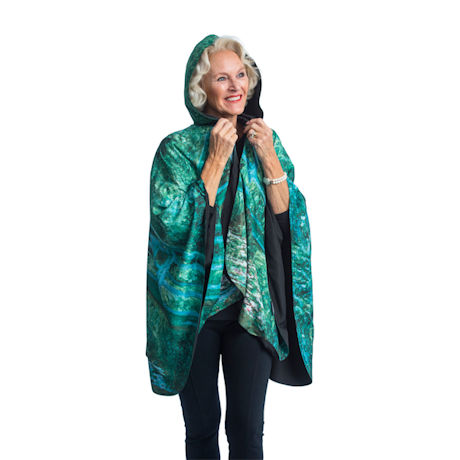 Product image for Monet Water Lily Reversible Rain Cape