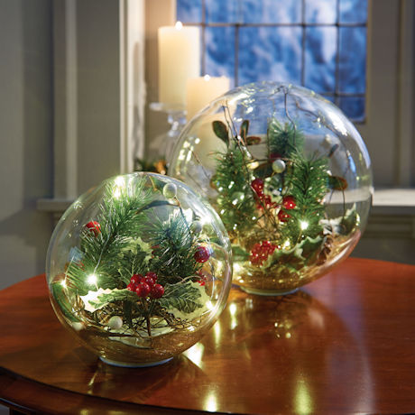 Product image for Lighted Glass Holiday Orb