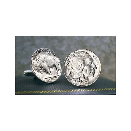 Product image for Buffalo Nickel Cuff Links