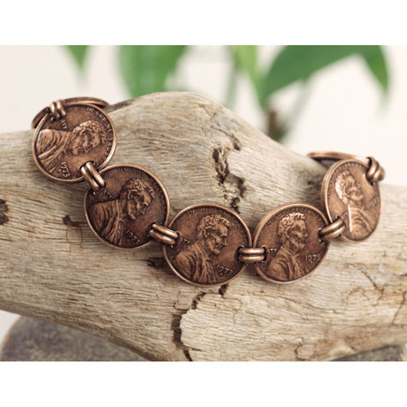 SOLID COPPER CHAIN ANNIVERSARY GIFT 50 40 30 Details about   BIRTHDAY PENNY BRACELET PICK YEAR 