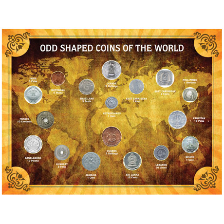 Product image for Odd Shaped Coins Of The World