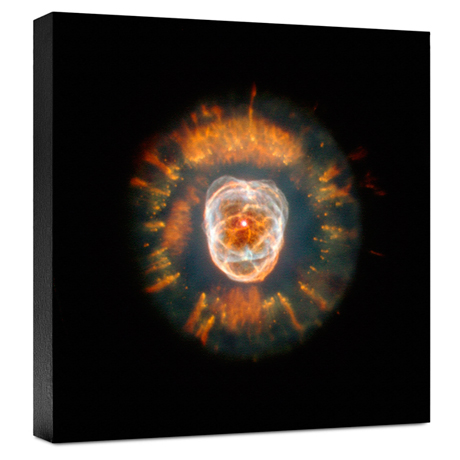 Hubble Image Canvas Print: The Eskimo Nebula (Ngc 2392)