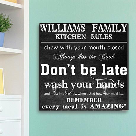 Product image for Family Kitchen Rules Canvas