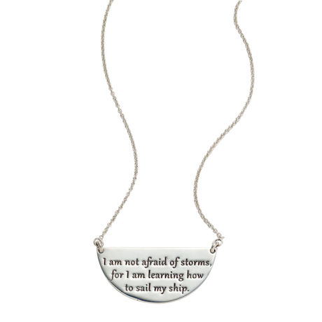 Product image for I Am Not Afraid of Storms Necklace