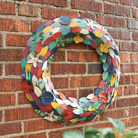 Recycled Metal Wreath