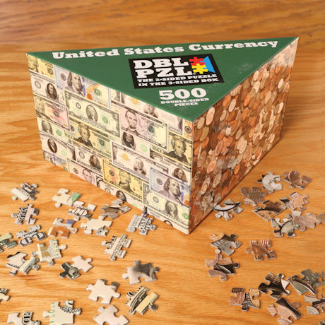 US Currency Two-Sided Puzzle