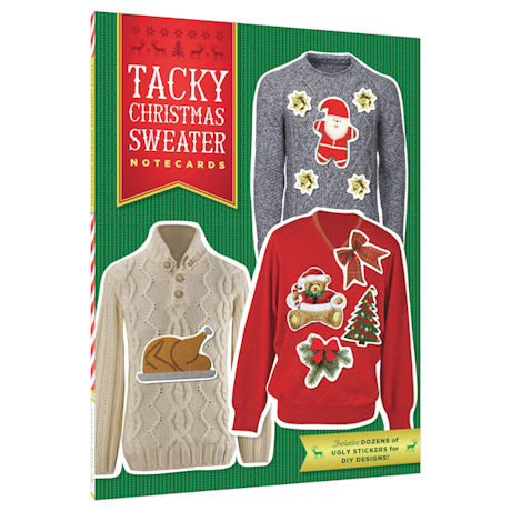 DIY Tacky Christmas Sweater Notecards