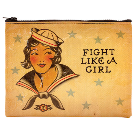 Fight Like a Girl - Zipper pouch