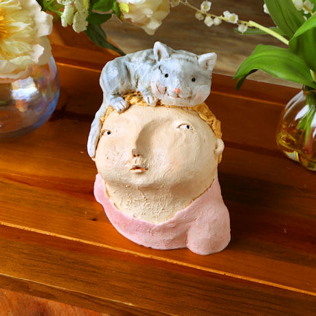 Product image for Cat Lady Sculpture 