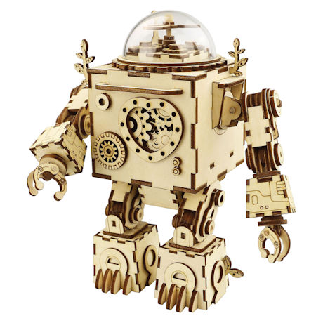 Orpheus the Robot Wooden Mechanical Puzzle Kit