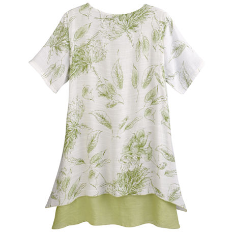 Product image for Summer Leaves Short Sleeve Tunic