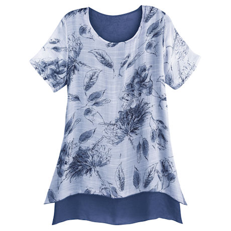 Product image for Summer Leaves Short Sleeve Tunic