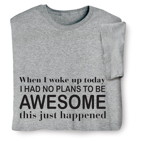 Product image for Plans to Be Awesome Shirts