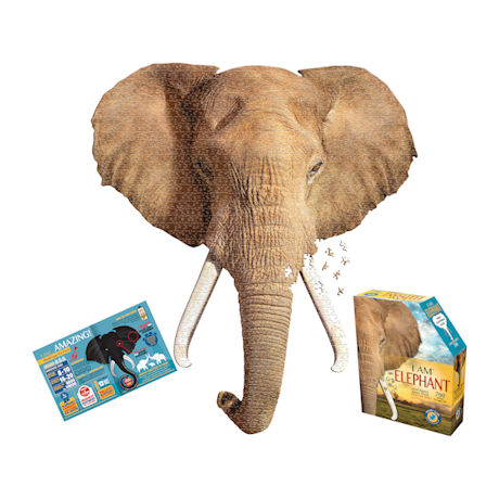 I am Animal Puzzle - Elephant