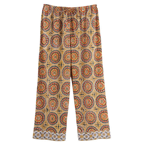 Product image for Soft Cotton Lounge Capris - Gold