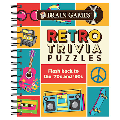 Retro Trivia Puzzles Brain Games Book