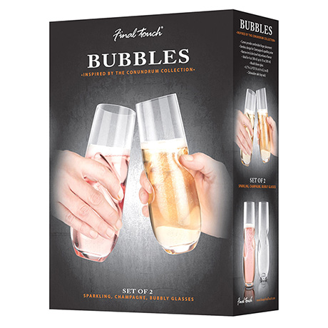 Product image for Final Touch® Sparkling Wine Glasses - Set of 2