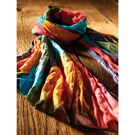 Northern Lights Crinkly Cotton Fashion Scarf