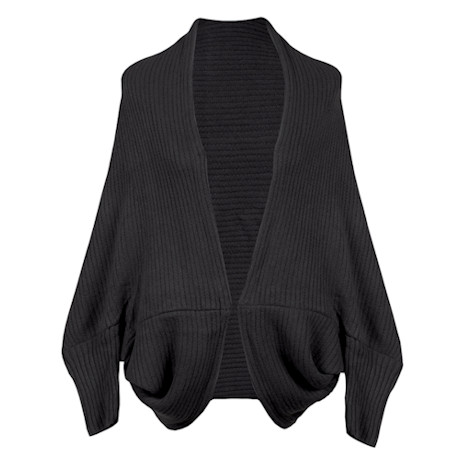 Mezzo Sweater Shrug-Black