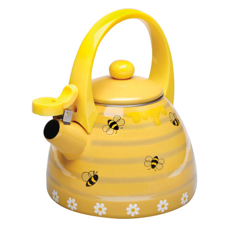 Product image for Honey Bees Whistling Tea Kettle