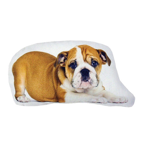 Plump Puppy Cutout Pillow