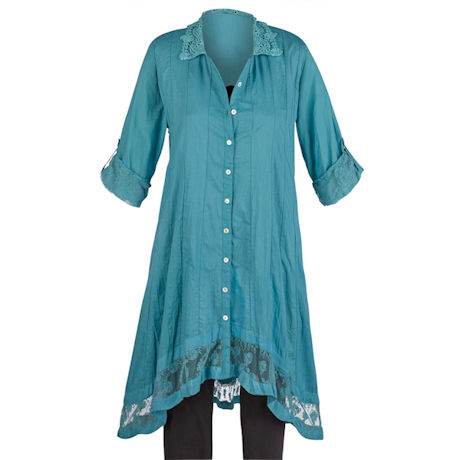 Dove Lace Duster