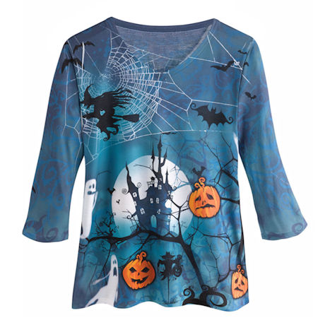 Spooky Halloween V-Neck T-shirt