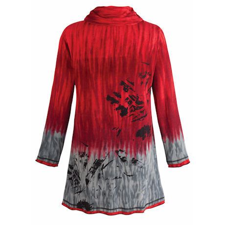 Product image for Red Sky Cowl Tunic Top
