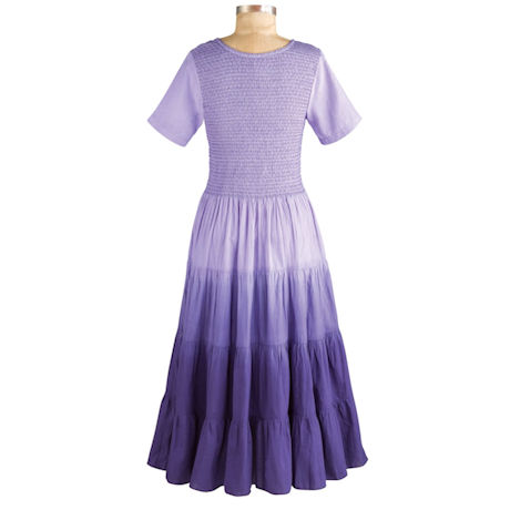Purple Rainbow Ombre Dress