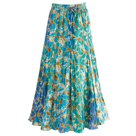 Waves of Blue Broom Skirt